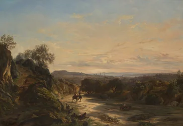 En la ruta de Niza, alrededor de 1844