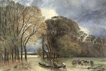 La Inundación en Saint-Cloud, 1855