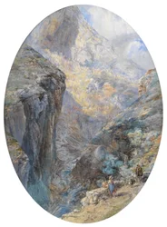 Cerca de Amalfi, La Vallée des Moulins, 1864