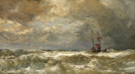 Rough Sea (óleo sobre lienzo)