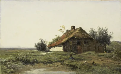 Granja en los campos abiertos