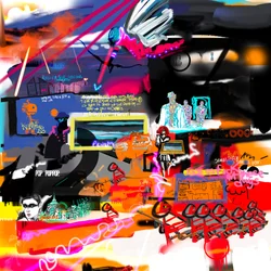 Paris Mob, 2023 (arte digital)