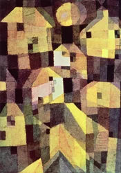 Composición abstracta de casas