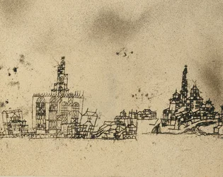 Antigua ciudad sobre el agua; Alte Stadt am Wasser