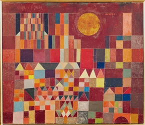 Castillo y sol (pintura sobre lienzo)