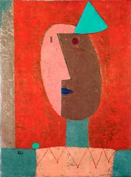 "Payaso "1929 (óleo sobre lienzo)