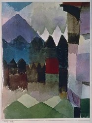 El viento de Fohn en el jardín de Franz Marc