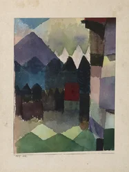 Foehn en el jardín de Marc, 1915