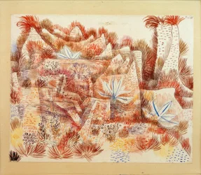 Paisaje con agaves