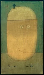 Paul Klee, Máscara del miedo, pintura, 1932