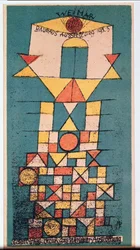 Postal para la exposición "El aspecto sublime" de la Bauhaus