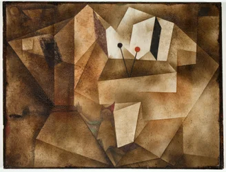 El órgano de timbales (Die Paukernorgel) 1930 (óleo sobre cartón)
