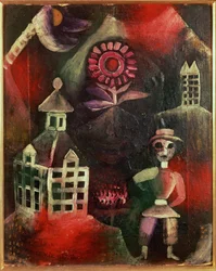 La escuela (óleo sobre cartón)