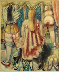 Damas en el vestuario