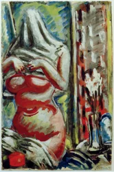 Desnudo sentado