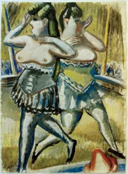 Dos bailarinas de circo