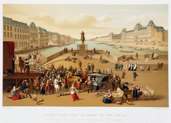 Le Pont Neuf hacia mediados del siglo XVII, 