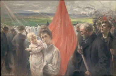 Una huelga en Saint-Ouen, 1908