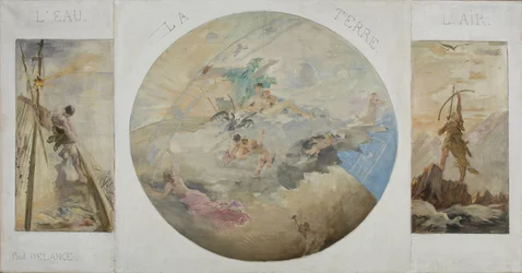 Boceto para el comedor del Hôtel de Ville de París: Agua, Tierra, Aire, entre 1891 y 1892 (óleo sobre lienzo)