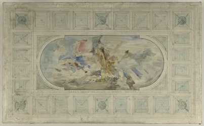 Boceto del vestíbulo del Hôtel de Ville: el París moderno da la bienvenida al mundo entero