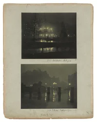 London by Gaslight, c.1896 (impresiones al carbón en tonos verdes)