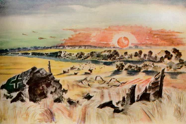 Bombardero en el maíz, 1940