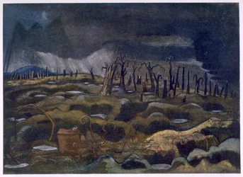 Nightfall, de British Artists at the Front, Continuación de The Western Front, Tercera Parte, Paul Nash