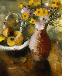 Flores de verano en un jarrón
