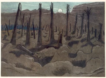 Sunrise, Inverness Copse, de British Artists at the Front, Continuation of The Western Front, Part Three, Paul Nash