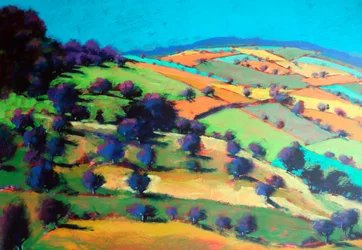 Barrowwake Mirando al noroeste (Detalle nº 1), 2025 (acrílico sobre tabla)