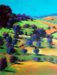 Barrowwake Mirando al noroeste (Detalle nº 2), 2025 (acrílico sobre tabla)