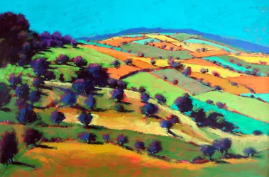 Barrowwake mirando al noroeste, 2025 (acrílico sobre tabla)