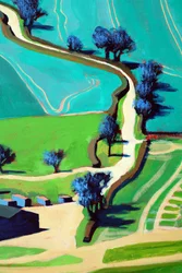 Camino rural verano