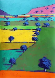 Hollybush, 2021 (acrílico sobre papel)