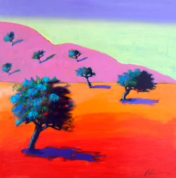 Ibiza, 2024 (acrílico sobre tabla)