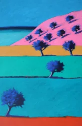 Ibiza II #1, 2022 (acrílico sobre tabla)