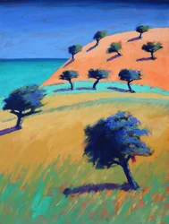 Ibiza II, 2021 (acrílico sobre tabla)