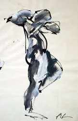 Dibujo del natural, 2024 (tinta sobre papel)