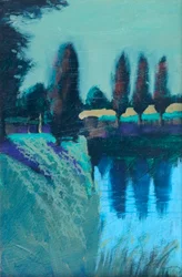 Nocturno, 2024 (acrílico sobre tabla)