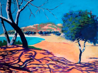 Peguera #3, 2021 (acrílico sobre tabla)