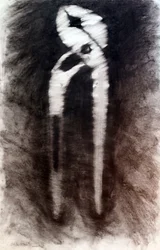 Fontanero, 2024 (carbón comprimido sobre papel)