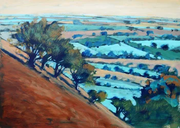 Colina de piedra desgastada