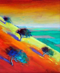 Ragged Stone I, 2024 (acrílico sobre tabla)