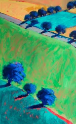 Hacia Upton #4 (detalle), 2024 (acrílico sobre tabla)