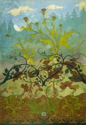 Cardos y Dedaleras; Chardons et Digitales, 1899