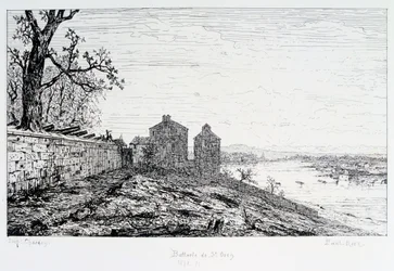 Batería de St Ouen, Sitio de París, 1870-1871