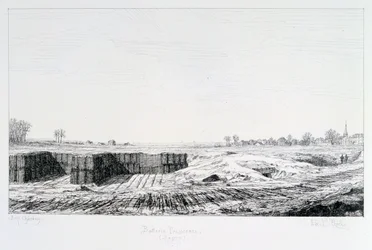 Batería prusiana, Sitio de París, 1870-1871
