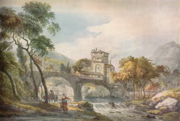 Un Paisaje Clásico, siglo XVIII