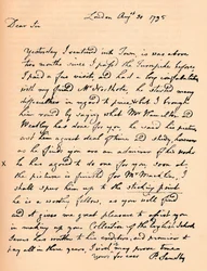 Una carta de Paul Sandby, 1795 1904