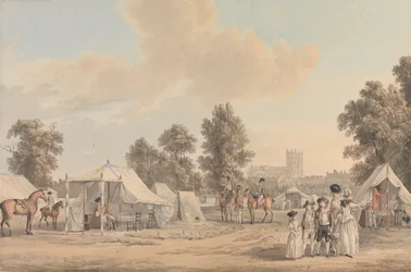 Un campamento en St. James Park